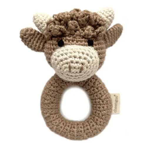 Crochet Highland Cow Rattle