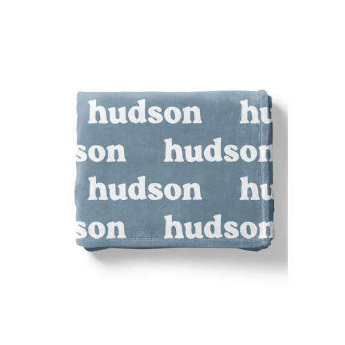 Baby Blues Personalized Color Blanket | Caden Lane