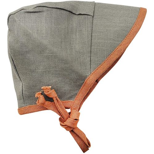 Baby Boy Bonnet Reversible Visor Summer Beach Hat Cap Spring Fall Outdoor Rustic Russet Olive Vintage Country Bonnet Baby - Rustic Brown Olive W/Visor (Reversible)