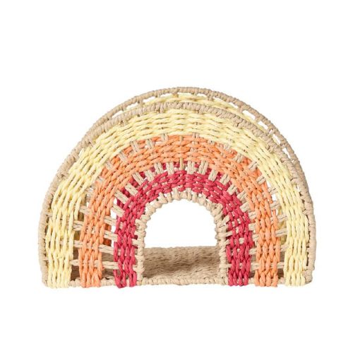 Living & Co Kids Paper Rope Rainbow Basket
