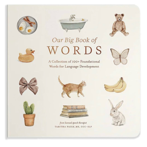 Our Big Book of First Words: A Collection of 100+ Foundational Words for Language Development (Tabitha Paige Children's Book Series)