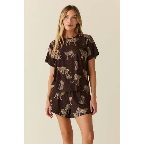 Taylor Cloud Jersey PJ Set in Savanna – MASONgrey