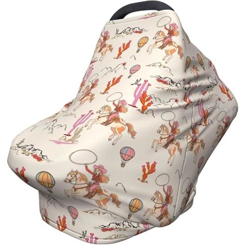 Western Baby Car Seat Covers Western Baby Stuff Multi-use Carseat Canopy for Boys and Girls Stretchy Infant Carseat Cover Shower Gifts