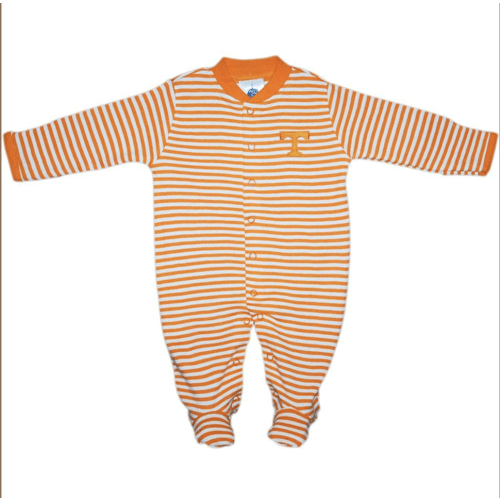 Vols | Tennessee Infant Striped Footed Romper | Alumni Hall