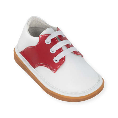 Rory Red Saddle Oxford Toddler Squeaky Shoe