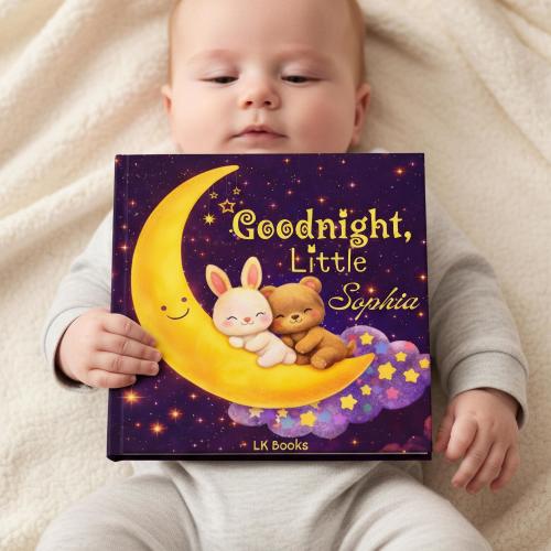 Gift for baby, Personalized Baby Bedtime Book, Custom Name Goodnight Story Gift for Newborn Baby Shower Keepsake Nursery Storybook Gift