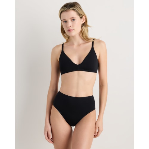 Organic Cotton High Waisted Brief (6 Pack) in Black