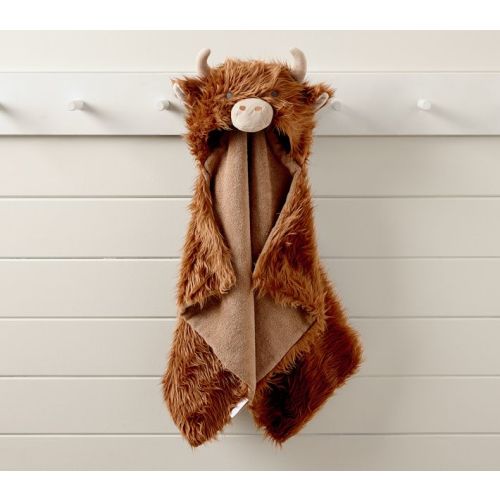 Faux Fur Animal Baby Hooded Towels