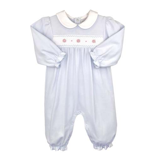 Smocked Flower Knit Longall