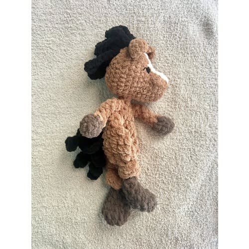 HORSE Knotted Snuggler- Crochet