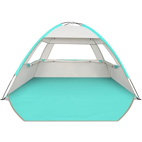 Venustas Beach Tent Sun Shelter for 3/4-5/6-7/8-10 Person, UPF 50+ UV Protection Beach Canopy, Lightweight and Easy Setup Cabana, Portable Shade Tent
