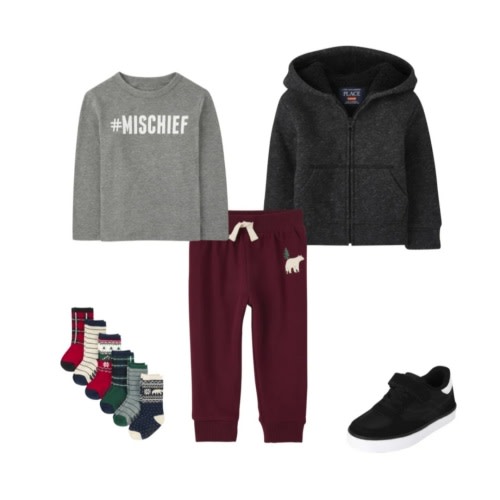 Outfits with this Fleece Jogger Pants | The Children's Place - REDWOOD