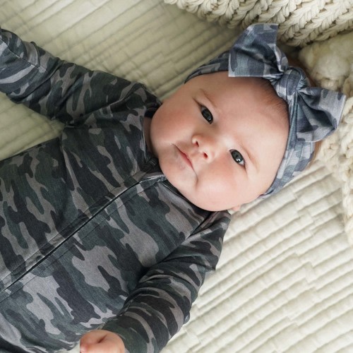 Camo Crew Zipper Footie