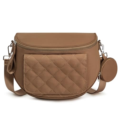 G4Free Small Diaper Bag with Portable Changing Pad Nylon Crossbody Purse Bum Bags with Wipe Pocket Women