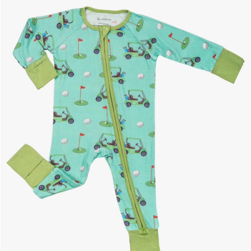 LollyBanks Baby Pajamas, Long Sleeve Baby Romper with 2-Way Zipper, 95% Viscose from Bamboo and 5% Spandex, Infant Sleepers
