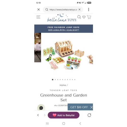 Greenhouse and Garden Set