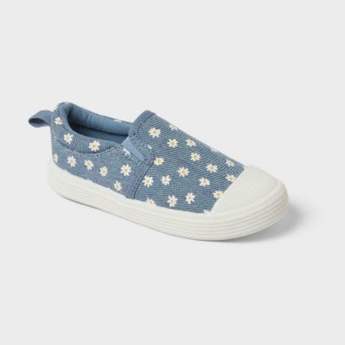Toddler Morgan Slip-On Floral Print Sneakers - Cat & Jack™ Blue 10T