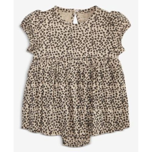Baby Girls Leopard-Print Skirted Sunsuit, Macy's Exclusive