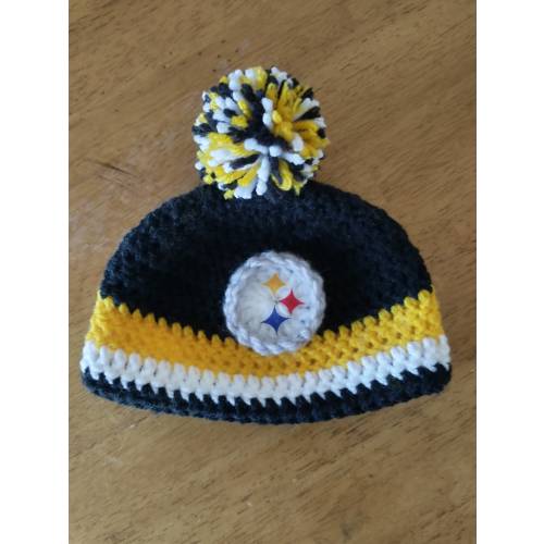 Crocheted Replica Football Sports Baby Hat Photo Prop - Sports Hat - Football Hat - Baby Winter Hat