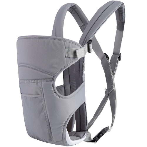 Baby Carrier Infant Carrier Ergonomic Baby Carrier Backpack,Breathable Front Back Carrying Wrap Seat for Newborn Toddlers up to 33 lbs,Gray