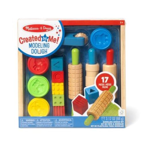 Melissa & Doug Shape, Model, and Mold Clay Activity Set - 4 Tubs of Modeling Dough and Tools