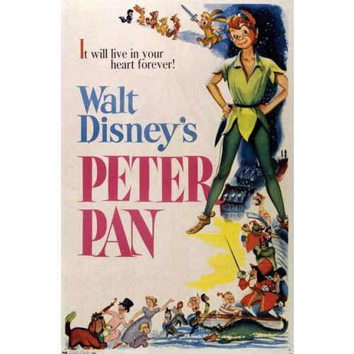 Trends International 24X36 Disney Peter Pan - One Sheet Wall Poster, 24" x 36", Premium Unframed Version