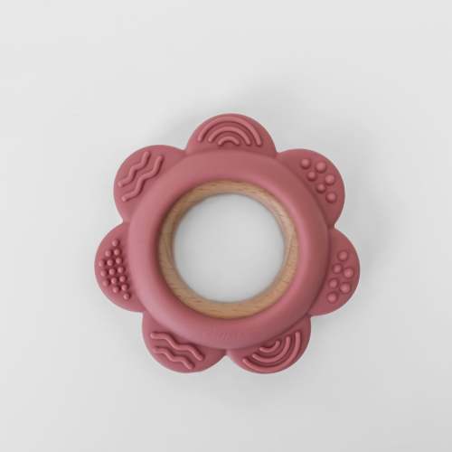 Garden Party Teether Collection - Silicone & Beechwood Flower – Calla and Friends
