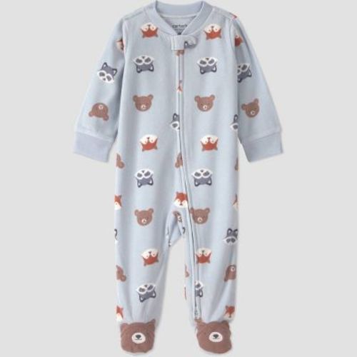 Carter's Just One You® Baby Boys' Wilderness Animals Sleep N' Play - Light Blue 6M