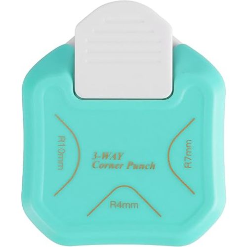 MyArTool 3 Way Corner Rounder Punch, 4mm, 7mm, 10mm 3 in 1 Corner Cutter for Paper Crafts, DIY Projects, Laminate, Photo Corner, Card Making and Scrapbooking