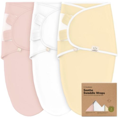 KeaBabies 3pk Organic Swaddle Sleep Sacks Baby, Premies Newborn Swaddles Wrap 0-3 Months, Soft Wearable Swaddle Blanket