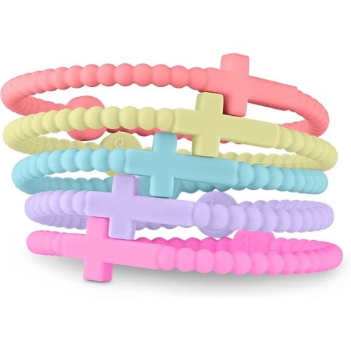 Ryan & Rose Jesus Bracelets - Cross Silicone Bracelet