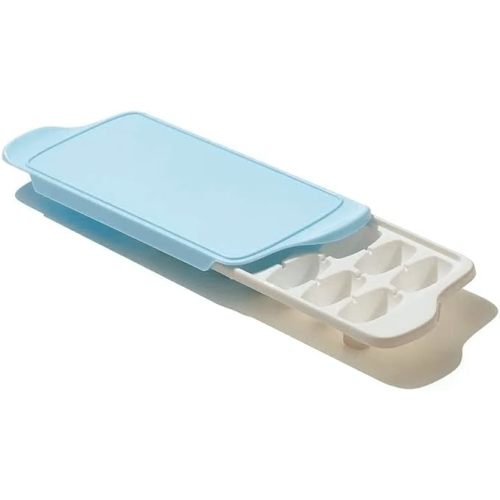 OXO Good Grips Flexible Ice Cube Tray with Lid - 2 Pack, Blue & White