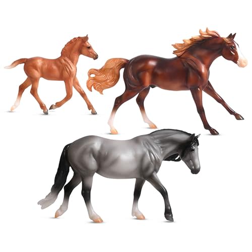 Breyer Horses Freedom Series |Playful Pony Horse Family | Horse Figurine | 9" L x 7" H | Model #B-FS-10229