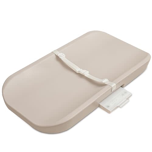 Baby Changing Pad, Luxury Baby Scale, 2-in-1 Baby Smart Scale and Change Pad, Waterproof, Wipeable Changing Pad with Safety Belt, Non-Slip Pad for Dresser, Easy to Clean & Portable Pad