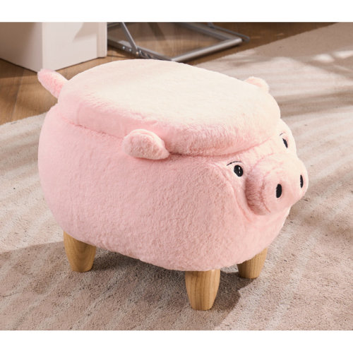 Zoomie Kids Corno 14.17" Wide Pig Storage Ottoman & Reviews | Wayfair
