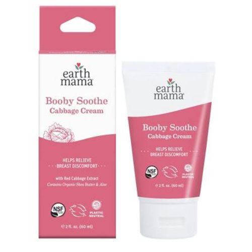 Earth Mama Booby Soothe Cabbage Cream for Breastfeeding Discomfort - 2 fl oz