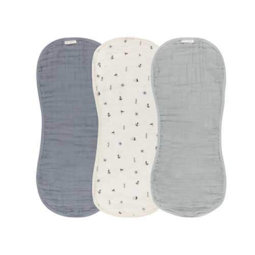 Blue 3 Pack Muslin Burp Cloth – Ely's & Co.