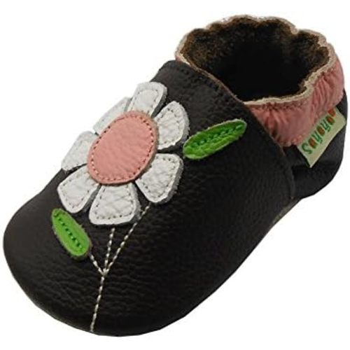 SAYOYO Baby Shoes Soft Leather Sole Infant Toddler Prewalker Shoes