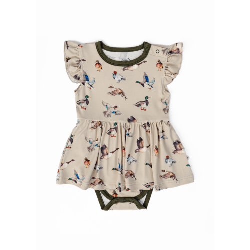 Duck Duck Goose Flutter Dress – Little Crowns & Capes