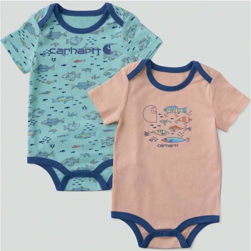 Boys' 2-Piece Short Sleeve Fish Bodysuit Set (Baby) | Tops | Carhartt