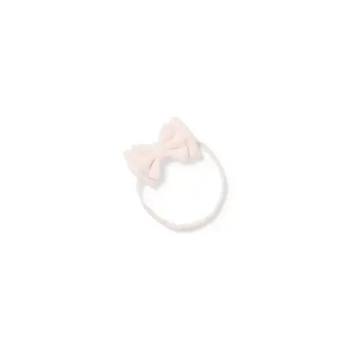 Baby Pink Pearl Baby Quilted Bow Soft Headband by Janie and Jack