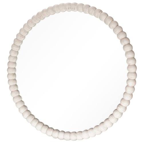 WallBeyond Beaded Round Wall Mirror