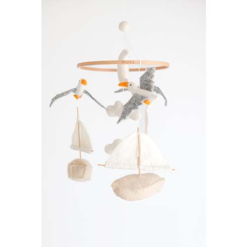 Sailboat & Seagull Crib Mobile