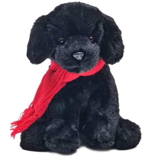 Bearington Cole The Black Labrador Puppy, Black Lab Stuffed Animal, 7.99" Black Stuffed Dog, Christmas Stuffed Dog Gift for Kids
