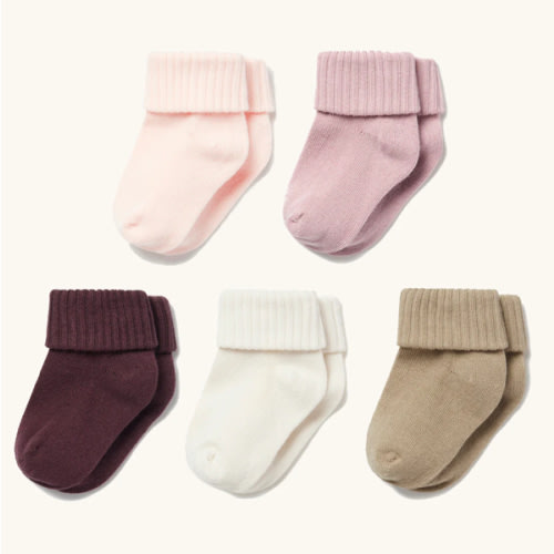 Ribbed Socks 5 Pack Berry Mix | 0-6 M