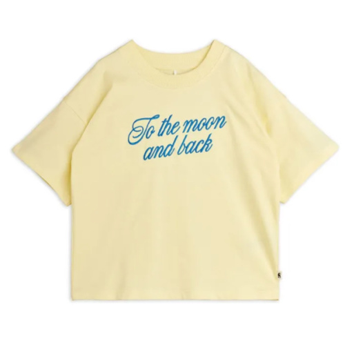 To The Moon And Back T-shirt Organic cotton | Yellow