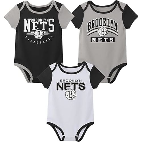 Outerstuff NBA Teams Newborn Baby and Infant Short Sleeve Bodysuit Variety 3-Pack (0-18m)