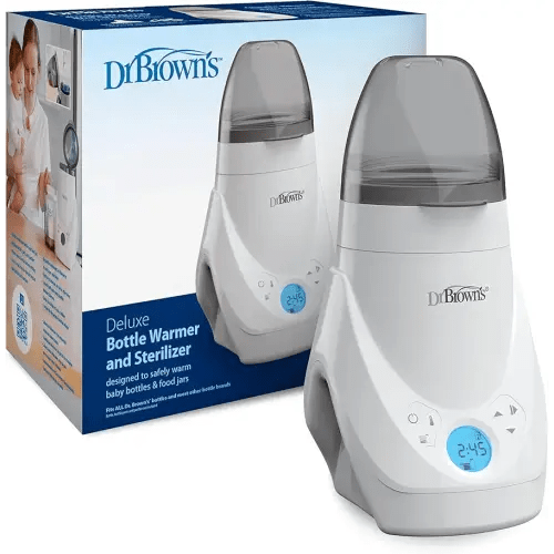 Dr. Brown's Deluxe Baby Bottle Warmer and Sterilizer for Formula, Breast Milk, and Baby Food Jars