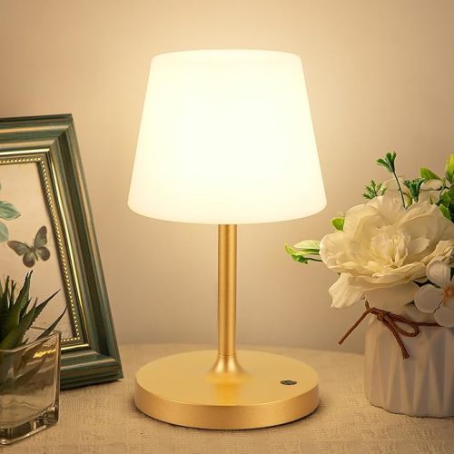 Kakanuo Cordless Shower Lamp, Cordless Lamp with 4000mAh Battery, Rechargeable Table Lamp, Touch Dimmable Desk Light for Outdoor, Kitchen, Bathroom, Camping, Patio, IP54