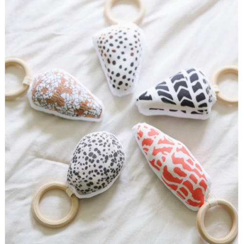 Shell Rattle/Teether by Kahua ʻĀina (assorted) | cribhawaii.com